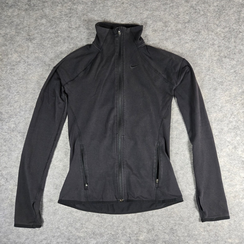 Nike Womens Black Dri-FIT Athleticβ Full Zip Jacket Size M